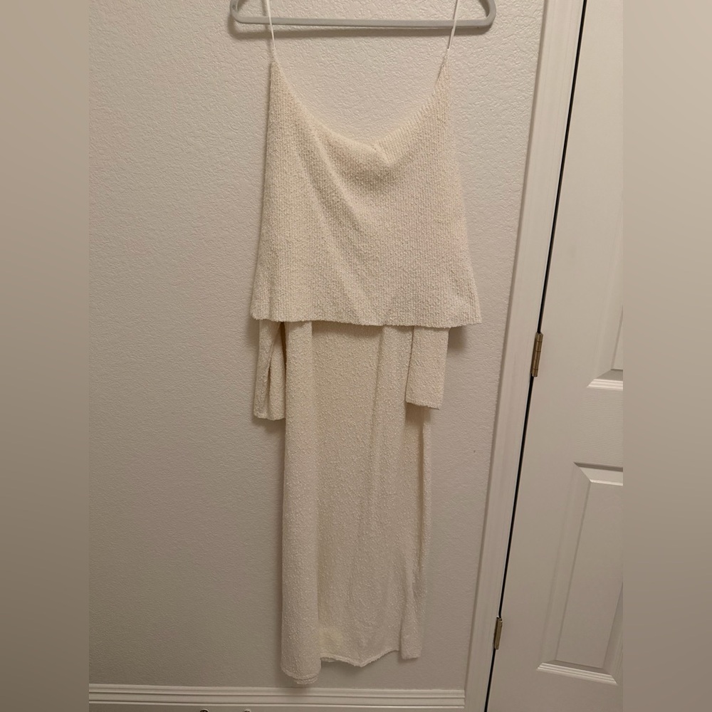 H&M Cream Of Shoulder Dress